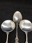 Antique 3 Large Sterli Solid Silver Spoons London 1898 Neff W Hutton Scrap 162gr