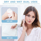 Cotton Facial Dry Wipes 100 Count  Deeply Cleansing Disposable Face Towel Wash C