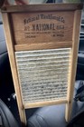 Vintage National Washboard 863 Hand Clothes Washing Board Lingerie Glass King    