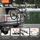 Vevor 4 Bike Rack Hitch Mount Folding Swing Down Bicycle Carrier Car Truck Suv