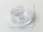 50 Pack 3g 3ml Cosmetic Small Sample Plastic Jars Clear Cream Makeup Bpa Free  
