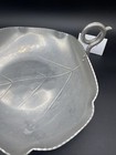 Vintage Buenilum Hand Wrought Aluminum Leaf Serving Tray Hammered 11   x 10 5   