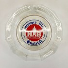 Vintage Henninger Biere Beer Brewery Advertising Cigar Glass Ashtray
