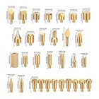 43x Brass Wood Burning Tips Set Pyrography Engraving 3d Print Smoothing M4 Screw