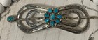 Lot Of 3 Vintage Navajo Sterling Silver Turquoise Coral Winged Necklace Set