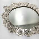 Antique Vintage Persian Or Indian 900 Coin Silver Courting Mirror Not Sterling