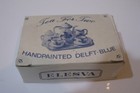 Vintage Elesva Handpainted Delft Blue Miniature Tea For Two Set Holland 10pc