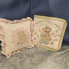 Vintage Baby Girl Keepsake Bundle Girl Stork Plush Nursery Pillow Y2k 2000