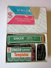 Lot Of  Vintage Singer Sewing Machine Attachments 161615 Buttonholer Templates