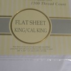 Egyptian Cotton Flat Sheet King cal 1500thread 105x102 White New In Package