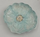 Pier 1 Imports Cassidy 13  Blue Blower Seving Bowl Hand Painted Floral Farmhouse