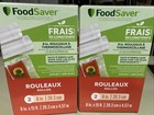 Foodsaver 8  X 15  Vacuum Sealer Roll  Clear  2 Pack 4 Rolls Total