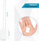 220 Pack White Price Tags With String Attached Writable Display Price Labels