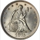 1876 Ngc Ms66 14 640-minted  20 000-pcgs-p g  Twenty Cent Piece Centennial 20c