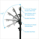 Trimax 11 3 Ft Boom Stand W  Wheels  Counterweight Bag    Boom-to-stand Switcher