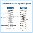 2 5mm Wire Dia Spring Steel Compression Springs Dia 15 - 40mm Length 30 - 100mm