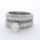 Engagement Ring Set 14k Gold Vintage 6 54 Carat Round Lab-grown Diamond G Vs2