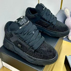 Amiri Couple Diamond Studded Multifunctional Casual Tennis Bread Shoes Size 8 5