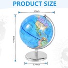 World Globe Earth Map Rotating Geography Ocean Classroom Learning Desktop