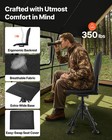 Vevor Hunting Chair 360   Swivel Silent Folding Blind Chair Adjustable Legs Seat