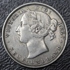 1888 Newfoundland - 20 Cents -  925 Silver - Victoria - Nice Coin