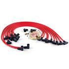 Chevy Sbc 283 305 327 350 400 Hei Black Distributor With Spark Plug Wires Kit