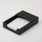 Leather Desk Set  7 Piece     Black   Gold 