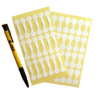 Jsp Elephant Hyde Barbell Jewelry Adhesive Price Tags Round White Display  1000