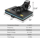 16  X 24  Clamshell Heat Press Machine For T-shirt Sublimation Digital Transfer