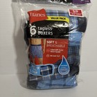 6-pack Hanes Men s Size S Tagless Boxers Wicking Cool Comfort  Plaid No Gap Fly