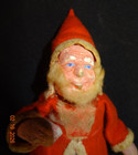 Early German 8 5  Paper Mache Antique Santa German Santa