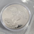 American Mint Archangel Michael Slayer Of Dragons Silver Plated Proof Coin Coa