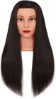 Cosmetology Hairdresser Mannequin Training Head 26-28  Synthetic Hair W clamp