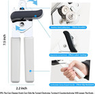 Heavy Duty Manual Can Opener Smooth Edge Stainless Steel Easy Grip Handle