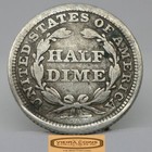 1853 Arrow At Date Seated Liberty Silver Half Dime -  c48960nq