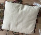 Pair Of Antique French Silk Cut Velvet Cushions  11 X 12     Feather Stuffers