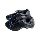 Nike Black   Silver Leather Women s Shoes Sz 9m Sporty Athletic Runner Sports