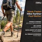 Carbon Fiber Trekking Poles Lightweight Collapsible Hiking Poles With Cork Grips