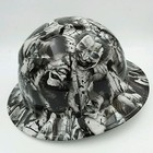 Customized Pyramex Full Brim Sinister Joker Hard Hat With Ratcheting Suspension