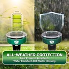 8pcs Solar Mole Repellent Ultrasonic Pest Control Stakes Waterproof For Garden