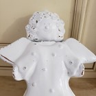  new Unused vietri  italy  signed angel   Shaped covered Trinket Candy Dish Bowl