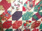 Handmade Quilt   Christmas Theme   50  X 58    New Unwashed