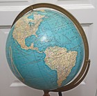 Cram s 16  Political Terrestrial Globe - Lighted On Floor Stand  C  1950 s