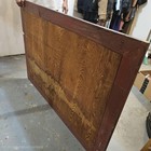 Rustic Wood Wall Mirror 48x34 Brown Frame Rectangular Accent Large Living Room