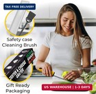 Stainless Steel Cheese And Citrus Zester Grater W extra Sharp Blade - Perfect Fo