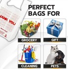 New Large 21 X 6 5 X 12  thank You  T-shirt Plastic Grocery Shopping Bags-1000