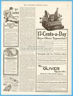 1911 Oliver No  5 Standard Visible Writer Typewriter Chicago Il Antique Print Ad