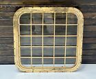 Brass Cage Original Marine Ship Old Hatches Square Porthole Window - Set Of 2