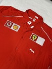 Vintage Fila Ferrari F1 Racing Button Shirt Michael Schumacher Xl Scuderia Shell