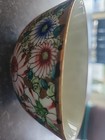 Ancient Chinese Porcelain Famille Rose Bowl  1800 s Handpainted 24kt  4 1 2  
